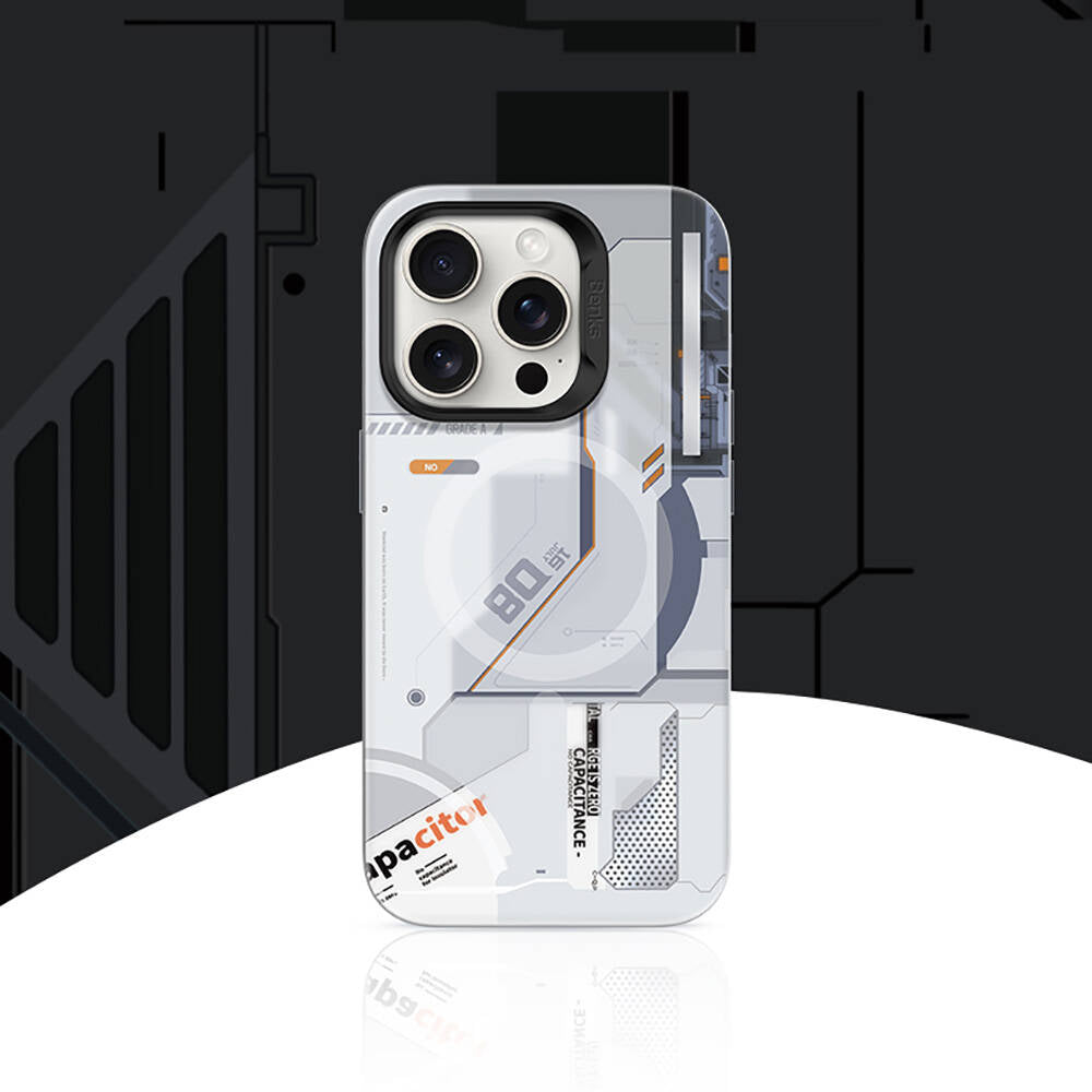 Benks Perspective Serisi iPhone 16 Pro M-safe Şarj Özellikli Mekanik Tasarımlı Kılıf Benks Perspective Serisi iPhone 16 Pro M-safe Şarj Özellikli Mekanik Tasarımlı Kılıf